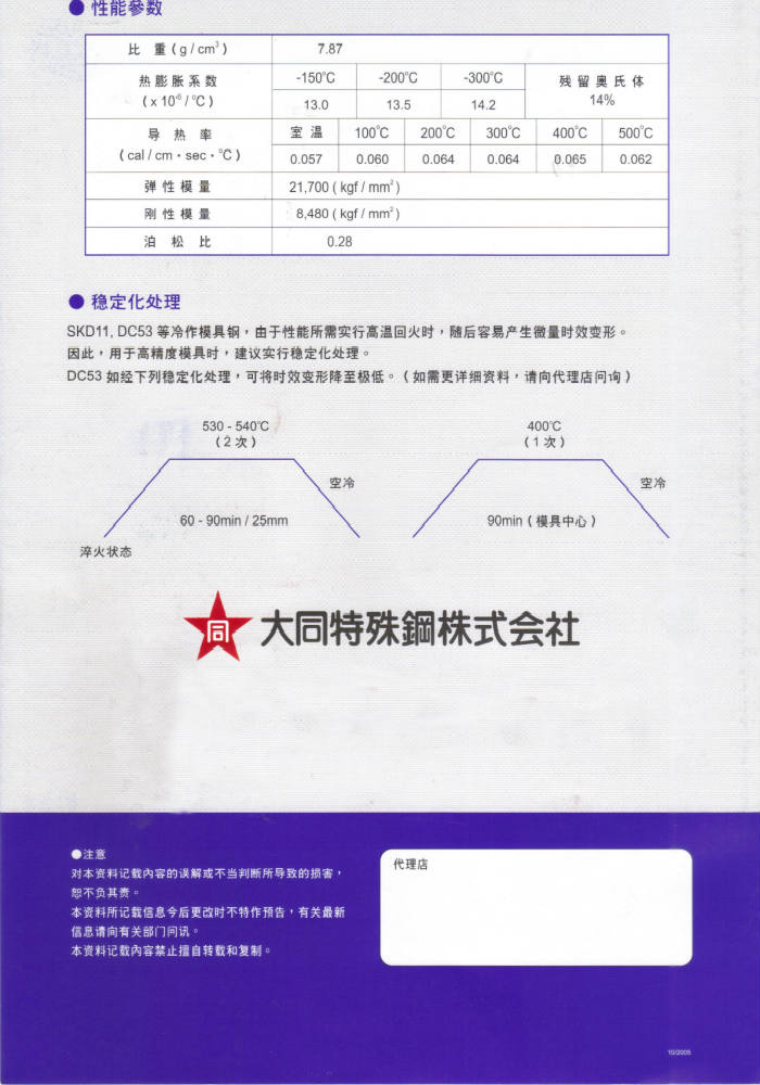 DC53模具钢(高韧性) DC53冷作模具钢